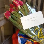 "Happy May Day! Shannon!" - Surprise gifts on my doorstep.