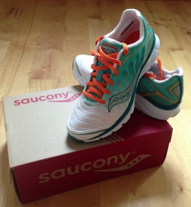My new Saucony Kinvara 3 running shoes