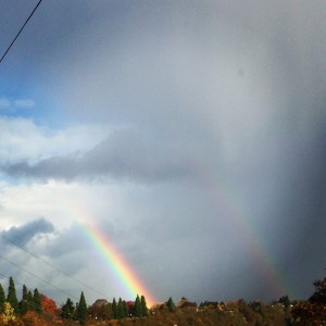 Rainbows over Portland Oregon
